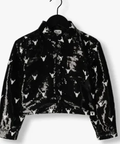 zwarte alix mini blouses sequins bull blouse