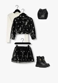 zwarte alix mini blouses sequins bull blouse