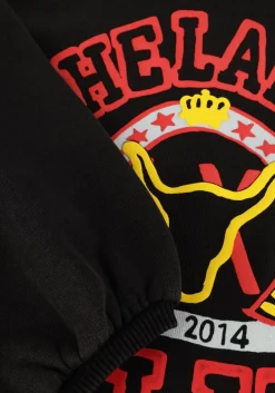 zwarte alix mini mini jurk varsity sweat dress