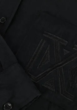 zwarte alix the label blouses ladies woven shiny crinkle blouse