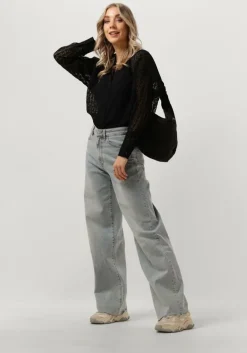 zwarte alix the label blouses ladies woven bull burnout blouse