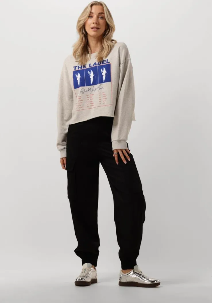 zwarte alix the label cargobroeken ladies woven twill cargo shorts