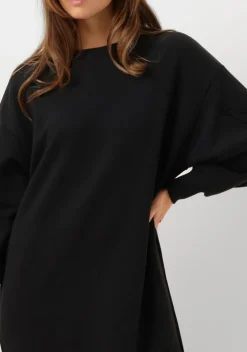 zwarte alix the label midi jurk ladies knitted midi sweat dress