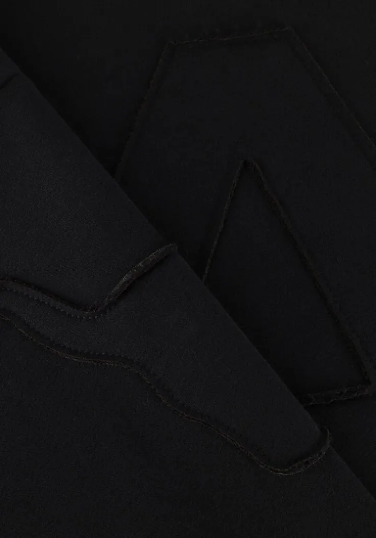 zwarte alix the label midi jurk ladies knitted midi sweat dress