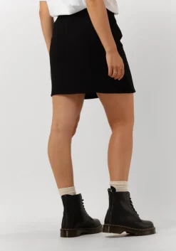 zwarte alix the label minirok ladies woven short skirt