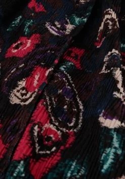 zwarte alix the label mini jurk paisley flower dress