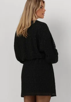 zwarte alix the label mini jurk lace wrap dress