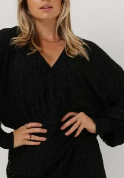 zwarte alix the label mini jurk lace wrap dress