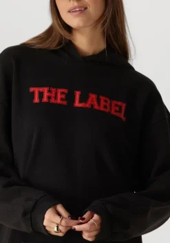 zwarte alix the label mini jurk ladies knitted hooded sweat