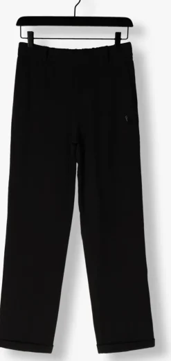 zwarte alix the label pantalon ladies woven straight leg pants