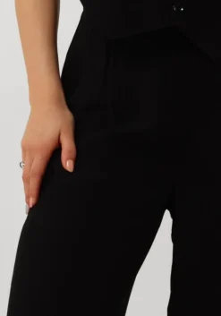 zwarte alix the label pantalon ladies woven stripy wide leg pants