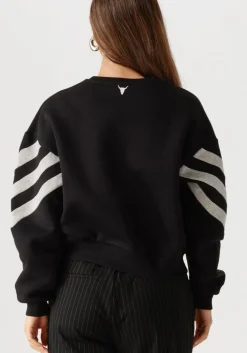 zwarte alix the label sweater ladies knitted cropped sweater