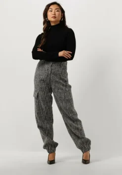 zwarte alix the label tops & t-shirts ladies knitted a mesh top