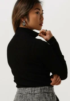 zwarte alix the label tops & t-shirts ladies knitted a mesh top