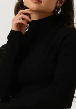 zwarte alix the label tops & t-shirts ladies knitted a mesh top