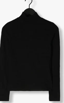 zwarte alix the label tops & t-shirts ladies knitted a mesh top