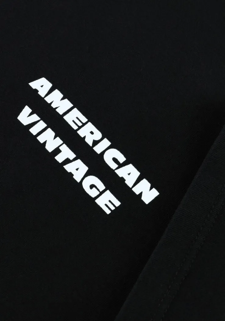 zwarte american vintage t-shirt fizvalley