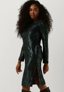 zwarte ana alcazar midi jurk 049440-3310