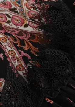 zwarte ana alcazar midi jurk dress lace neck