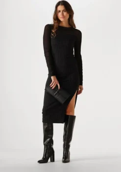 zwarte ana alcazar midi jurk midi dress