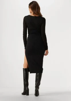 zwarte ana alcazar midi jurk midi dress