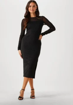 zwarte ana alcazar midi jurk midi dress