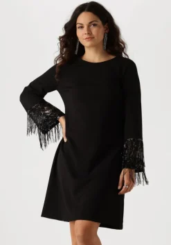 zwarte ana alcazar mini jurk modern mix dress