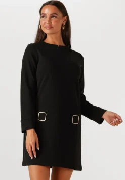 zwarte ana alcazar mini jurk dress clasp