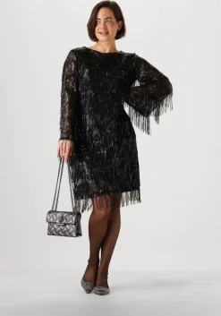 zwarte ana alcazar mini jurk pure sequins dress