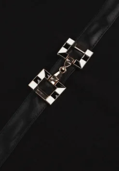 zwarte ana alcazar mini jurk dress clasp