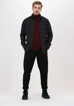 zwarte anerkjendt chino akjulius cotton pleat pant