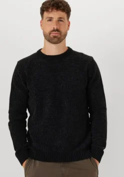 zwarte anerkjendt trui aksune chenille knit