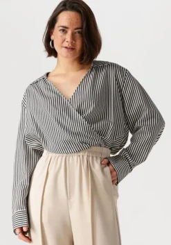 zwarte another label blouses elsie top l/s