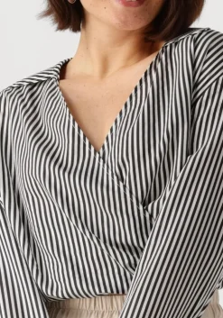 zwarte another label blouses elsie top l/s