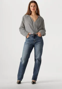 zwarte another label blouses elsie top l/s