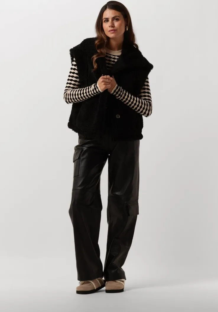 zwarte another label bodywarmer lasse vest