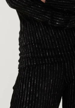 zwarte another label flared broek rivoli velvet pants