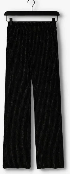 zwarte another label flared broek rivoli velvet pants