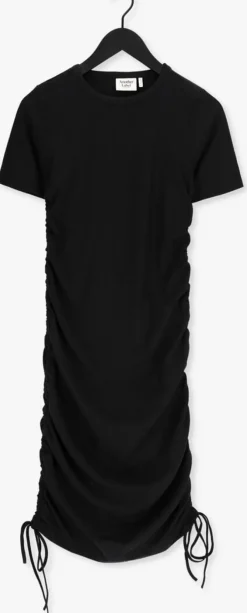 zwarte another label midi jurk olive dress