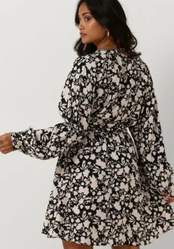 zwarte another label mini jurk may dress l/s
