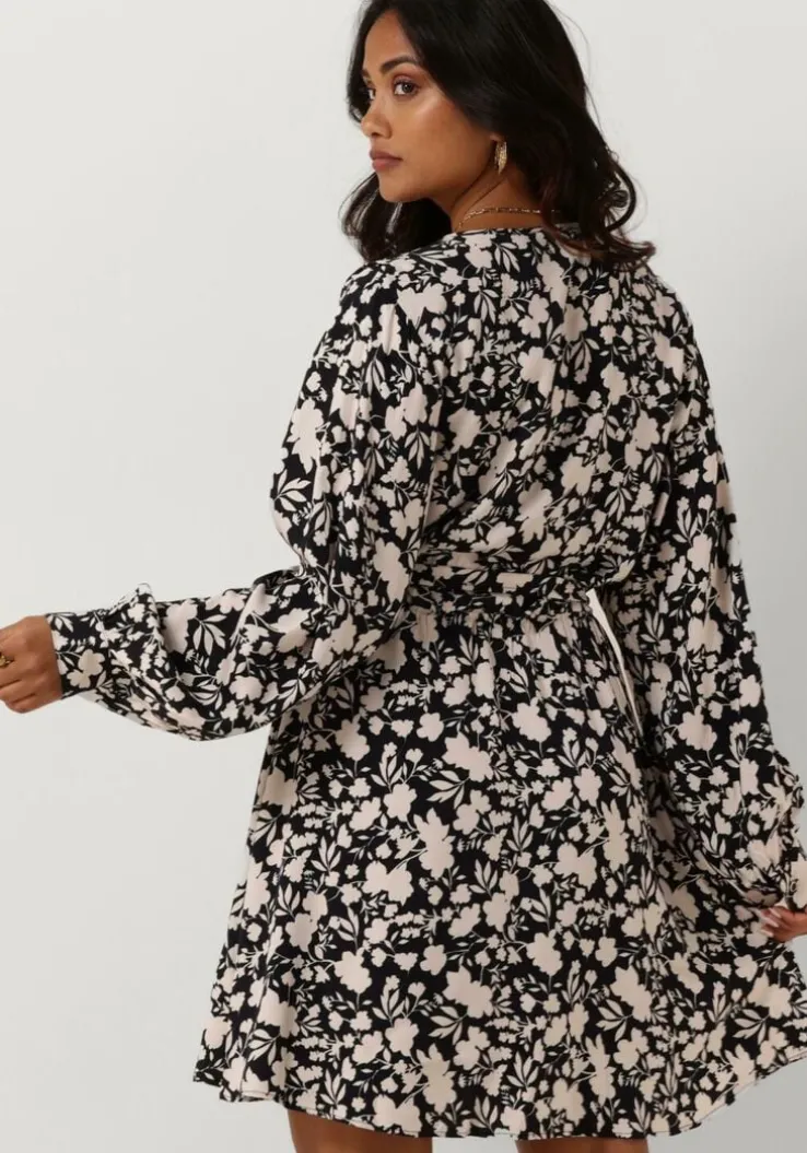 zwarte another label mini jurk may dress l/s