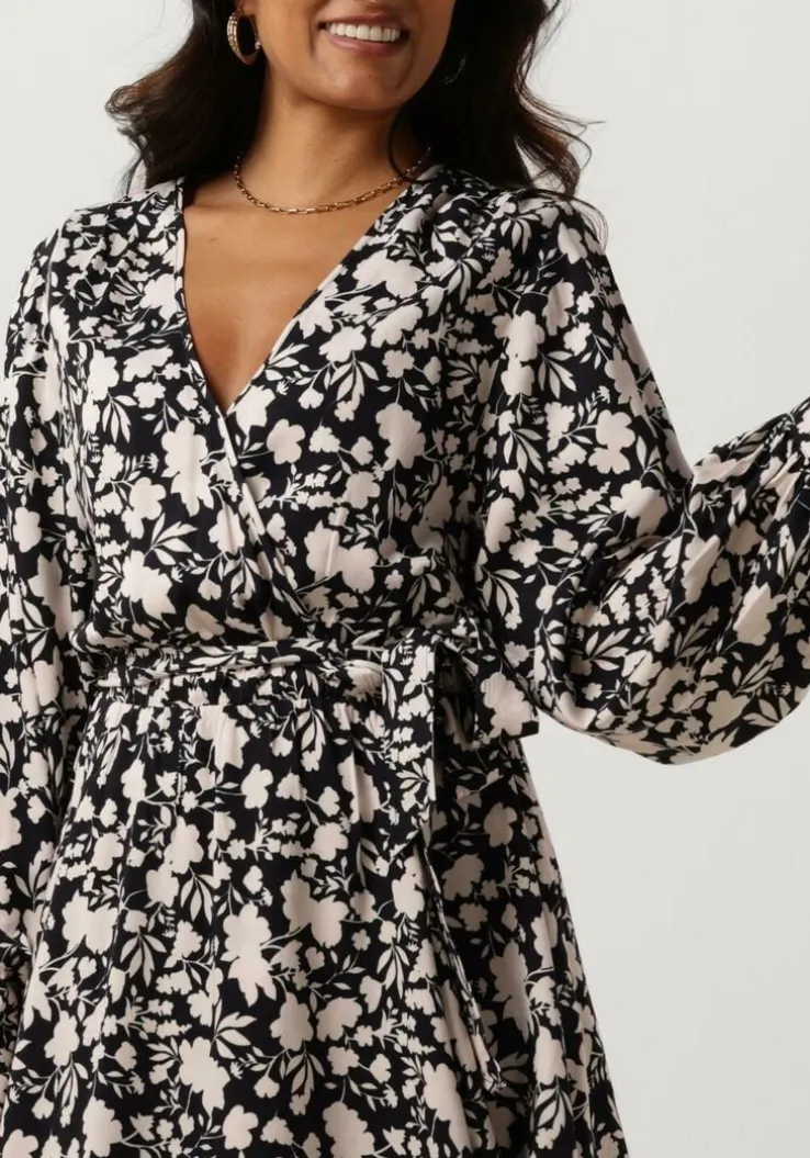 zwarte another label mini jurk may dress l/s