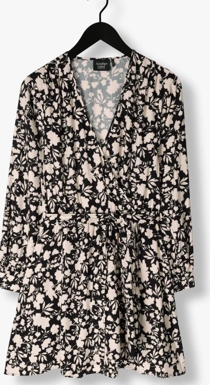 zwarte another label mini jurk may dress l/s