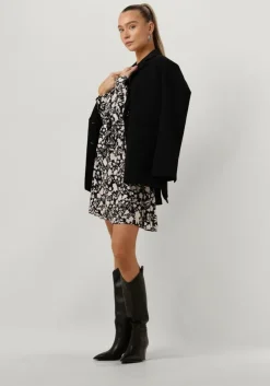 zwarte another label mini jurk may dress l/s