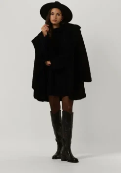 zwarte another label mini jurk myra knitted pull l/s