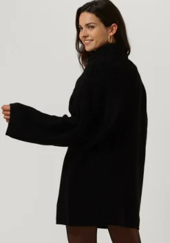 zwarte another label mini jurk myra knitted pull l/s