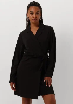 zwarte another label mini jurk milou dress l/s