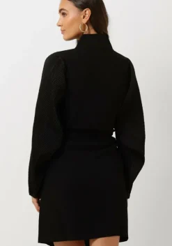 zwarte another label mini jurk lilibet dress l/s