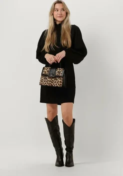 zwarte another label mini jurk lilibet dress l/s