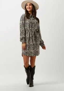 zwarte another label mini jurk hanae dress l/s